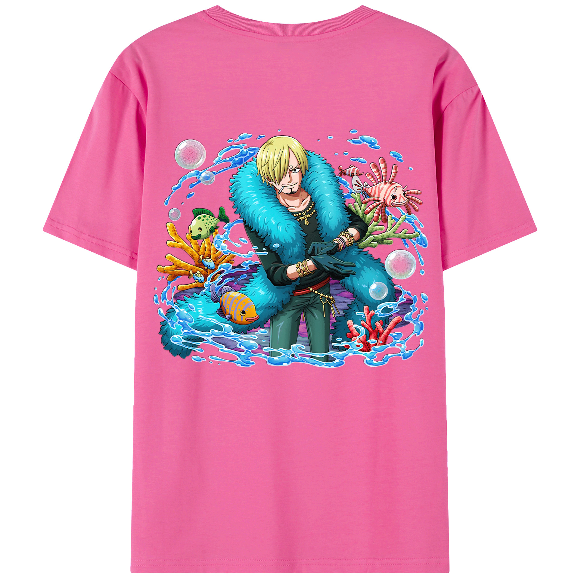 （画像用） ワンピース サンジ ONE PIECE Sanji レディース半袖Tシャツ(バックプリント)